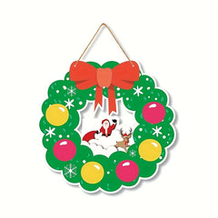 Christmas Front Door Decoration Hanging Decorations Wall Decor Holiday