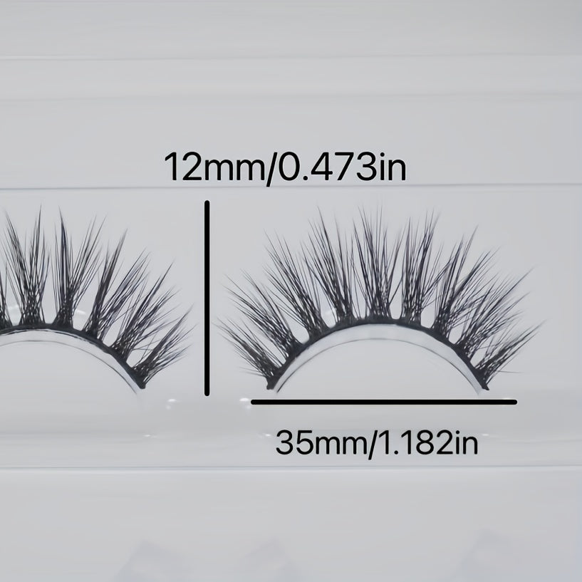 3D False Eyelashes Full Strip for Daily Wear Party, Women's Soft Lashes