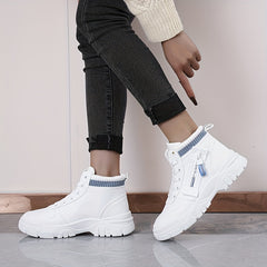 Women's Letter Graphic Skate Shoes Thick Sole Sports Sneakers