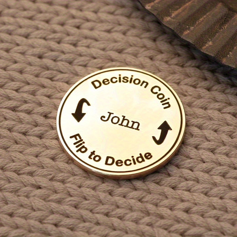 Custom Decision Coin for Couples Stainless Steel Gift Anniversary