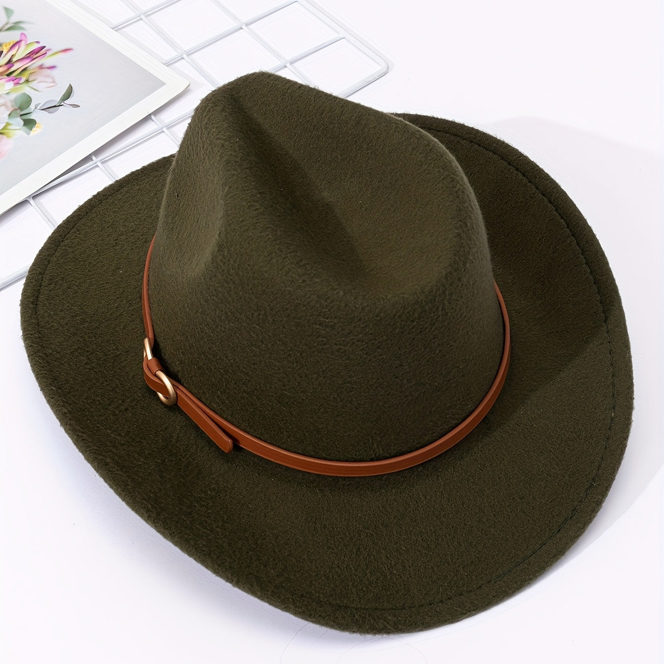 Warped Woolen Top Hat Autumn And Winter Jazz Hat British Retro Felt Hat