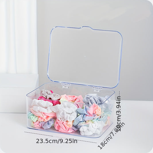Girls' Hair Accessories Storage Box Clear Flip Type
