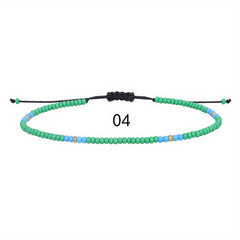 Colorful Beaded Anklet for Women - Summer Beach Style