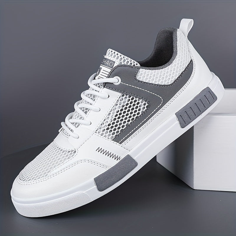 Men's Mesh Lace-Up Sneakers Outdoor Walking Shoes