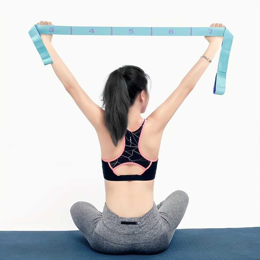Yoga Elastic Resistance Band with 10 Independent Rings