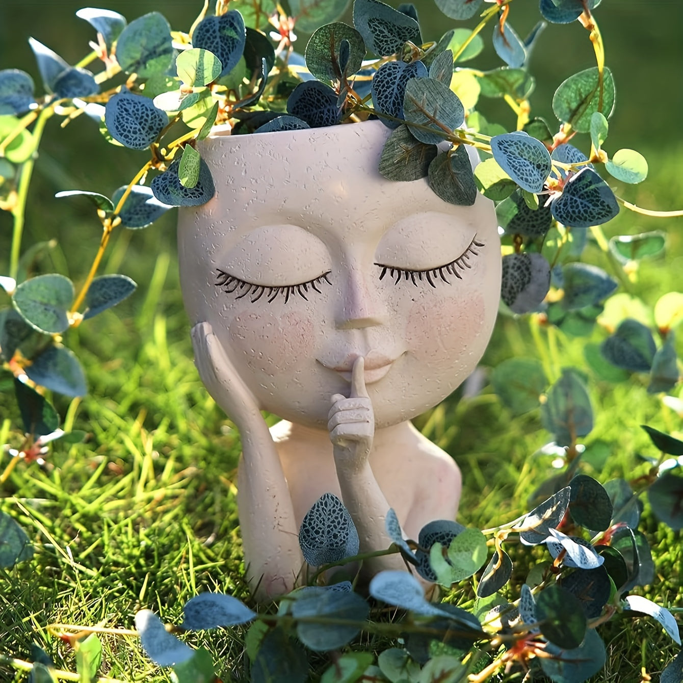 Nordic Character Garden Flower Pot - Ceramic Plant Pot