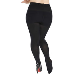 High Waist Control Top Footed Tights