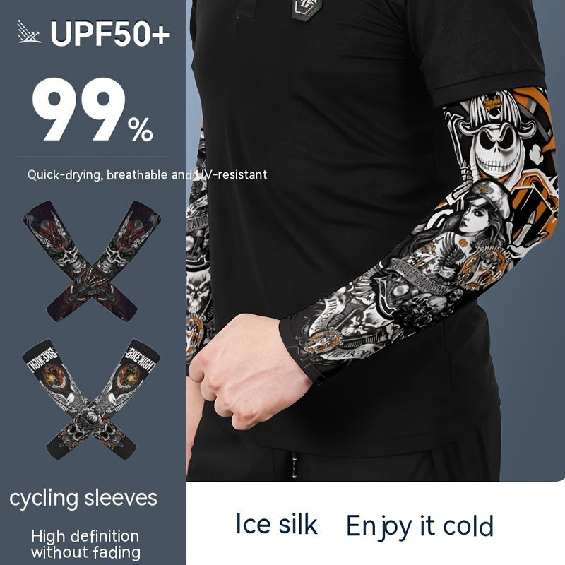 Fashionable Sunscreen Arm Sleeves for Outdoor Activities