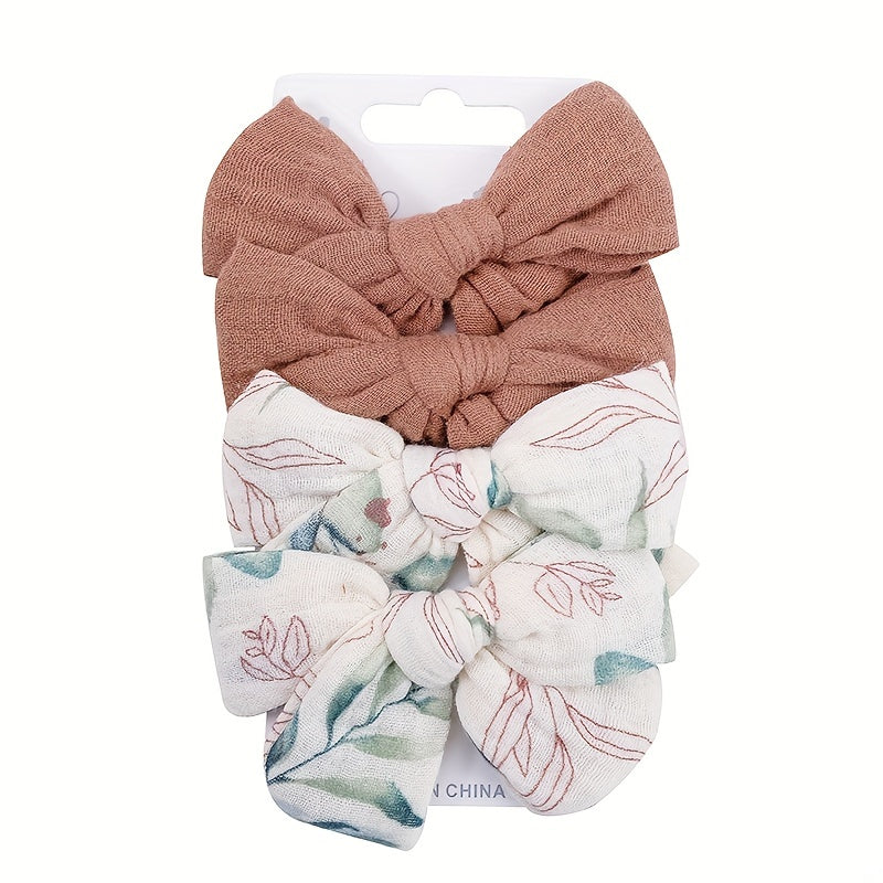 4pcs Bow Hair Clip Cute Headwear for Girls