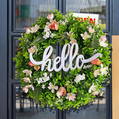 1pc Welcome Door Hanging Garland Holiday Decoration Party Supplies