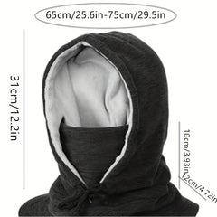 Winter Warm Hat With Face Cover for Men and Women