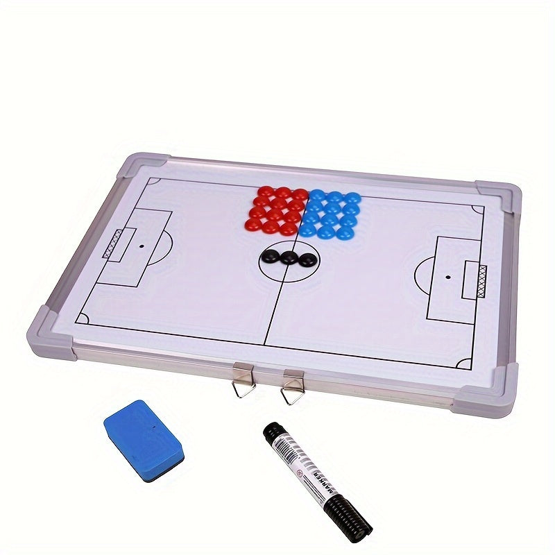 Football Tactical Board Aluminum Frame Magnetic Wall Mounted