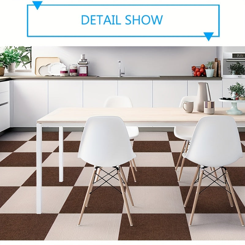 20pcs Adhesive Carpet Mats Non Slip Washable Easy Installation