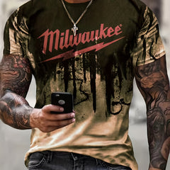 Men's 3D Graphic Print T-Shirt for Outdoor Summer Style