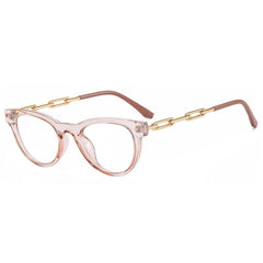 Round Cat Eye Light Blocking Glasses For Women