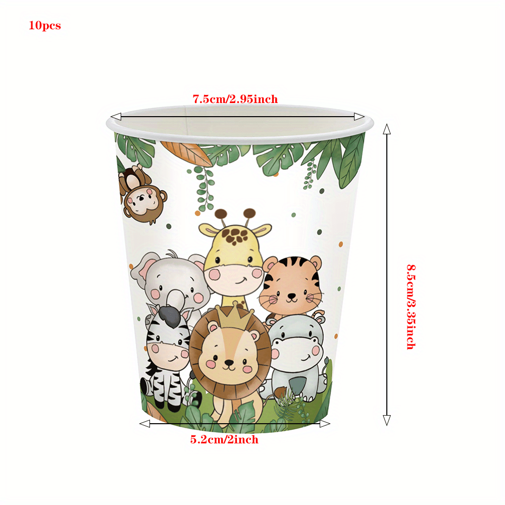 Wild One Party Plates And Napkins Animal Forest Birthday Party Supplies