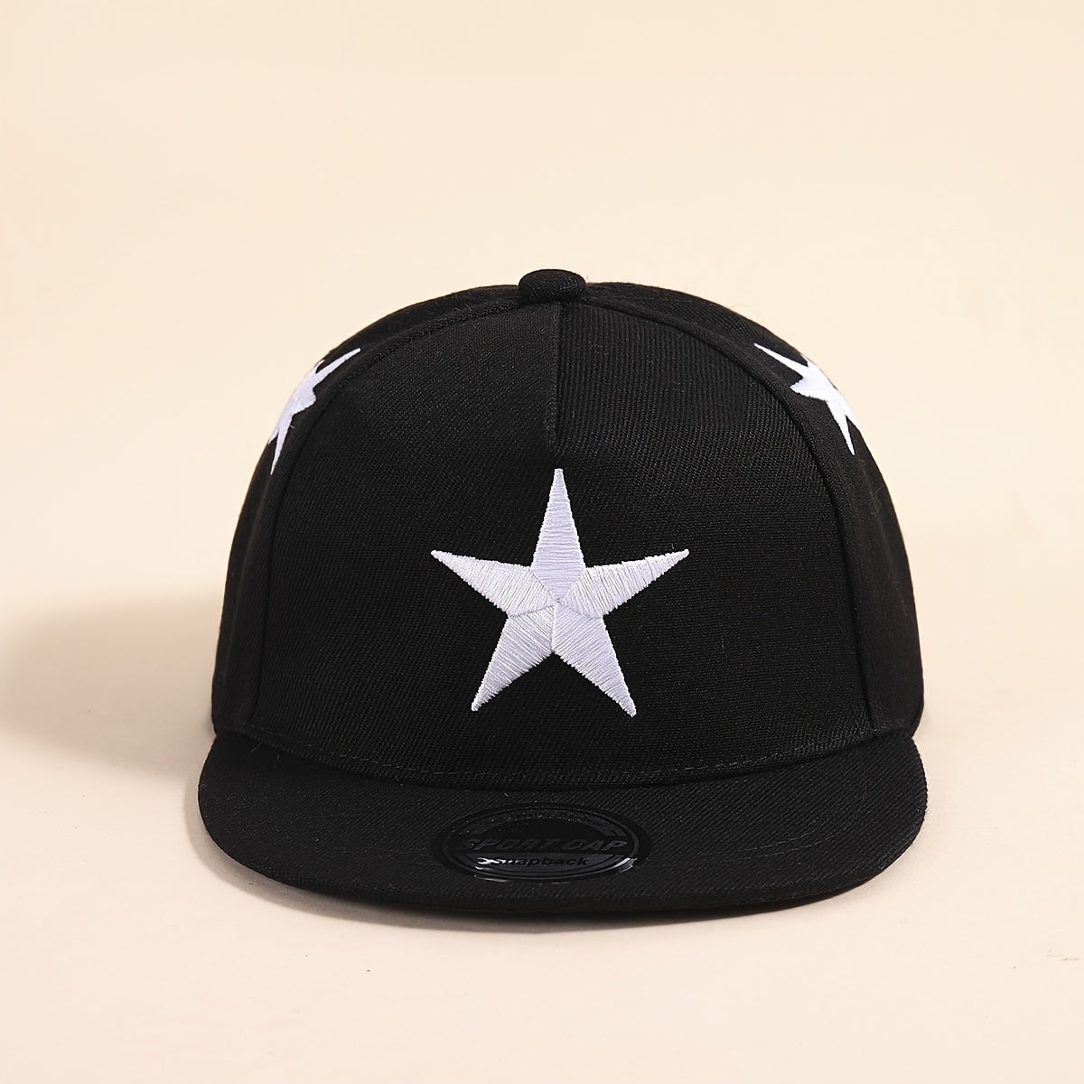 Hip Hop Wide Brim Hat with Star Embroidery