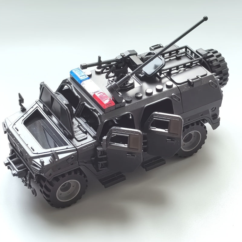 Educational Building Block Toy Military Car Assembly Toy