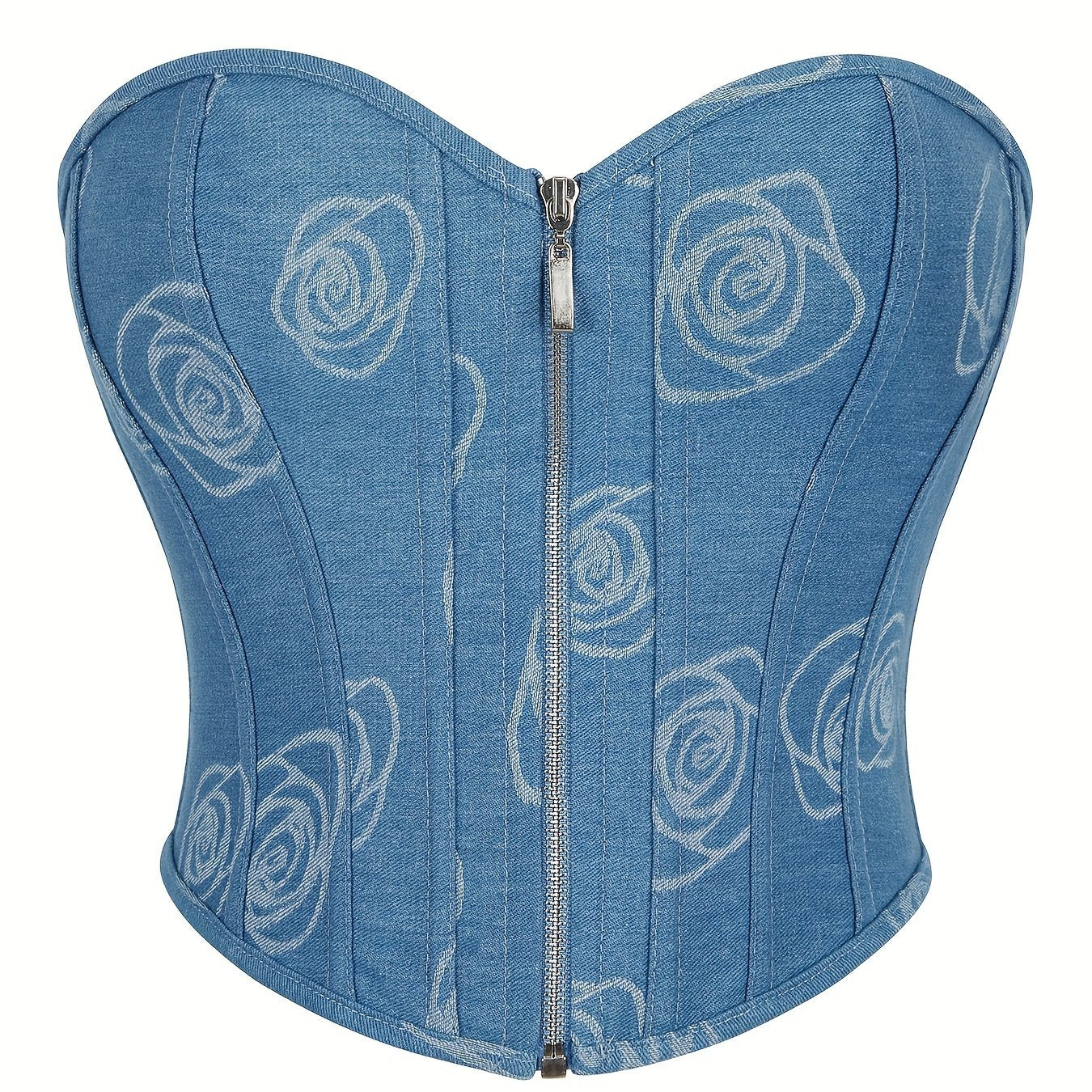 Floral Print Corset Bustier Slimming Body Shaper Women's Lingerie