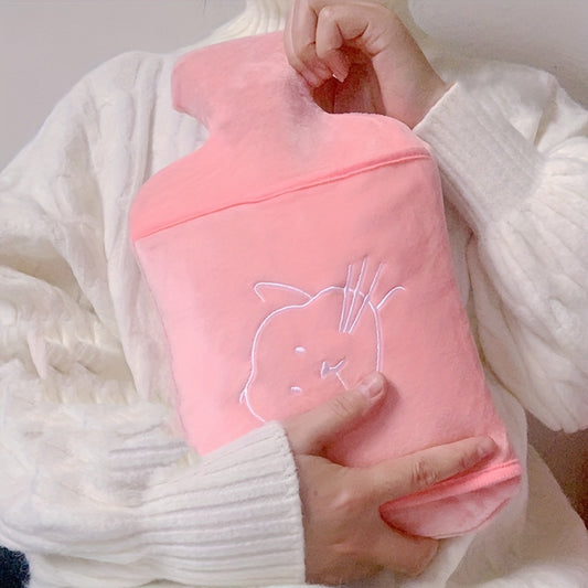 Cartoon Hot Water Bag Hand Warmer For Winter Travel Camping Christmas Gift