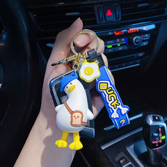 Cartoon Duck Doll Key Chain For Men Couple Bag Pendant Car Keychain