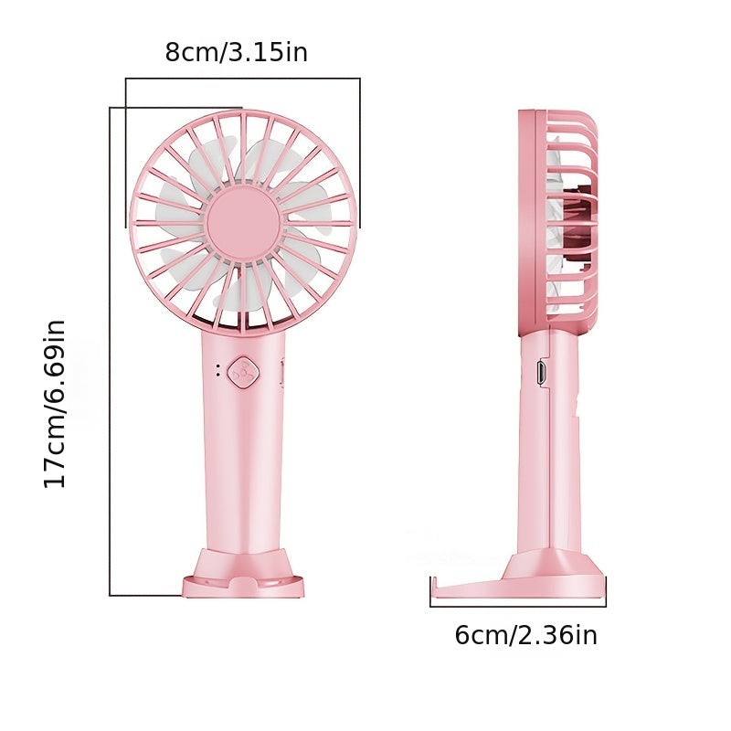 USB Charging Mini Handheld Fan Portable Small Fan for Outdoor Desktop