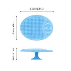 Silicone Oval Face Washing Brush Soft Cleansing Brush for Baby and Adults