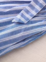 Toddler Girls Stripes Graphic Cotton Belted Skirt