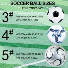 1pc Soccer Ball Soft Wear Resistant for Training & Competition Size 4 5