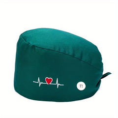 Work Cap Unisex Adjustable Working Hat With Sweatband Solid Surgical Caps