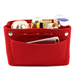 Felt Tote Organizer w/ Detachable Compartments Insert Bag In Bag