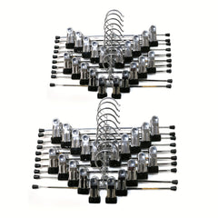 20/30pc Non-slip Pants Hanger Storage Rack with Adjustable Clip