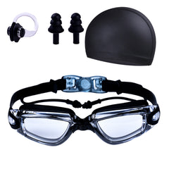 Transparent Swim Goggles Set Adult Men Women Youth