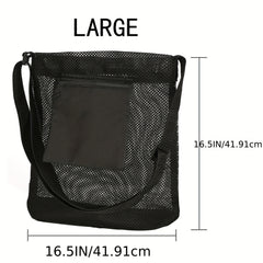 Mesh Clear Mushroom Bag Large Capacity Foraging Pouch