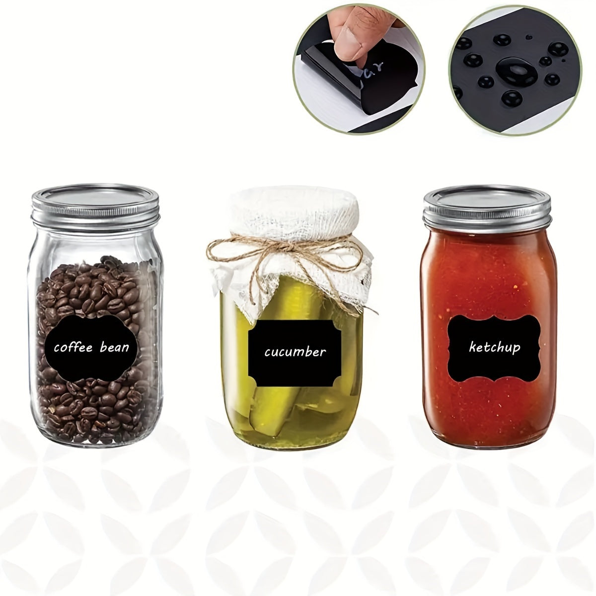 Waterproof Kitchen Stickers for Seasoning Storage Cans