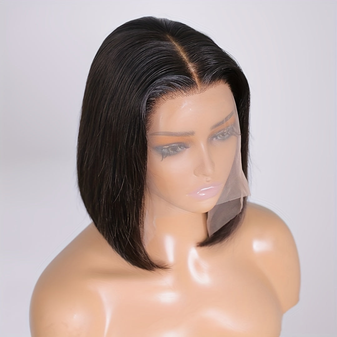 Short Bob Lace Front Human Hair Wig 13x4 Pre Plucked with Baby Hair