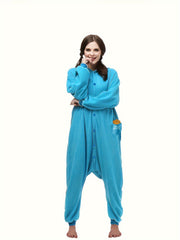 Christmas Cartoon Pajama Jumpsuit Long Sleeve Women's Pajama