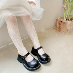 Girls Bowknot Pattern Mesh Leggings Tights Dress Socks