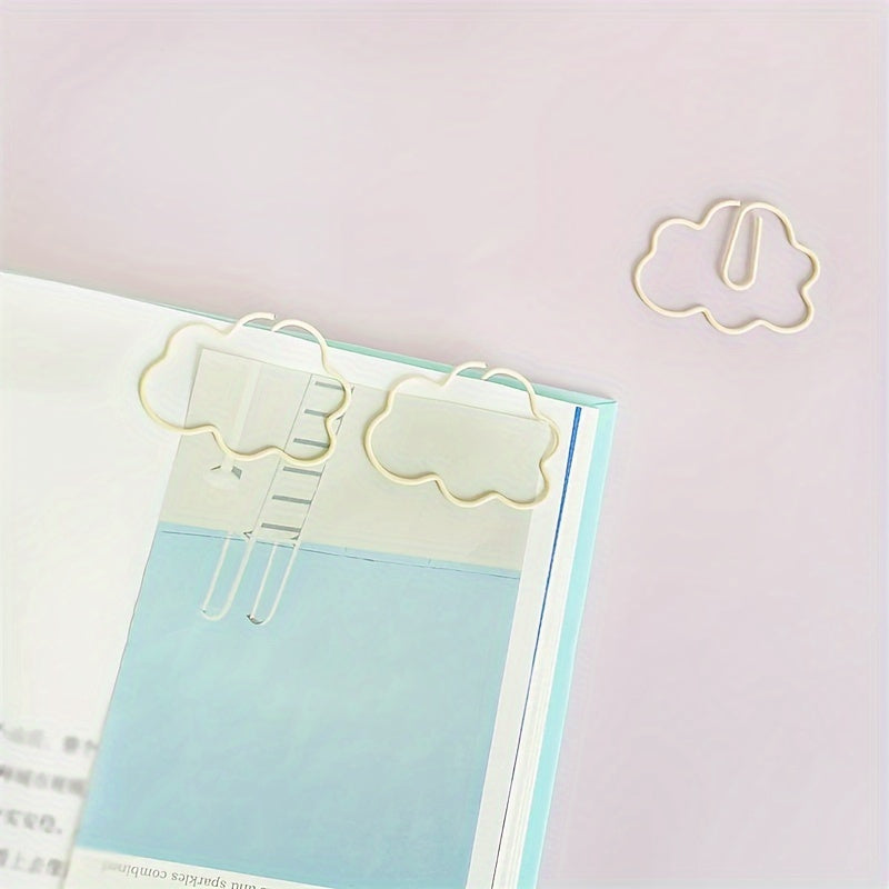 5pcs Cloud Paper Clip Bookmark Office Desk Accessories School Patchwork Clip
