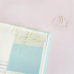 5pcs Cloud Paper Clip Bookmark Office Desk Accessories School Patchwork Clip