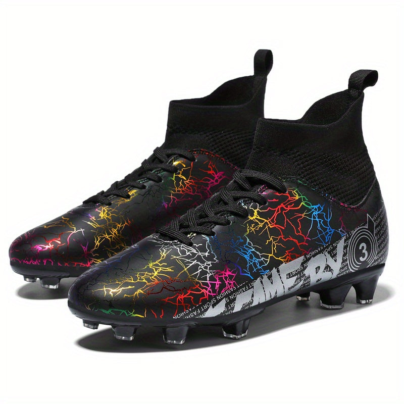 High Top Soccer Cleats for Kids and Adults Non Slip Athletic Shoes