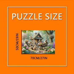 Rabbit House Puzzle 1000pcs Adult DIY Art Decor Ideal Gift