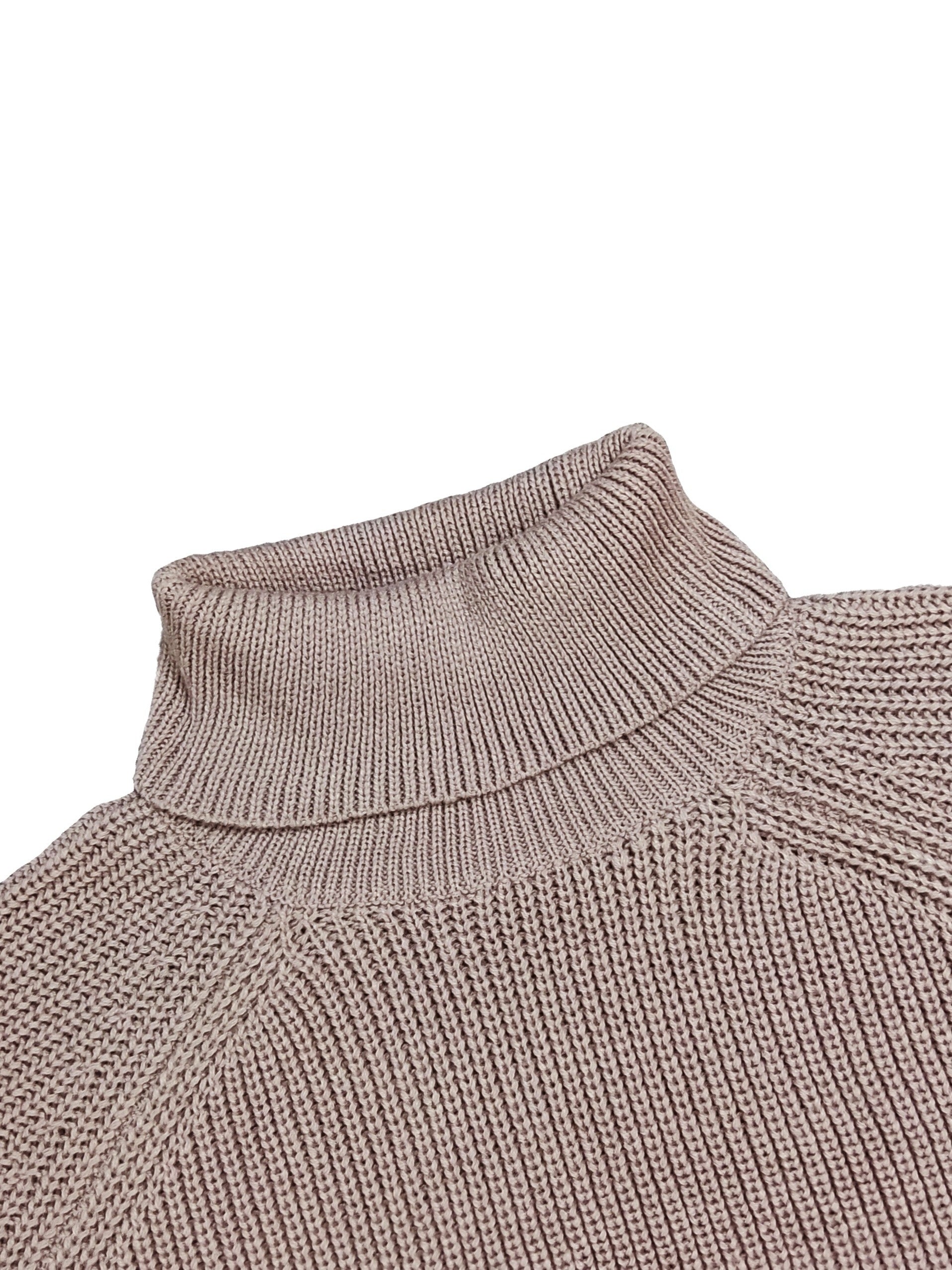 Casual Sweater Women's Plus Solid Color Turtle Neck Jumper