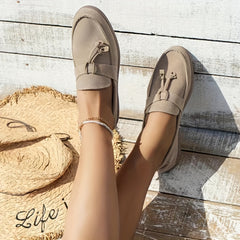 Women's Soft Sole Slip On Loafers Casual Walking Shoes