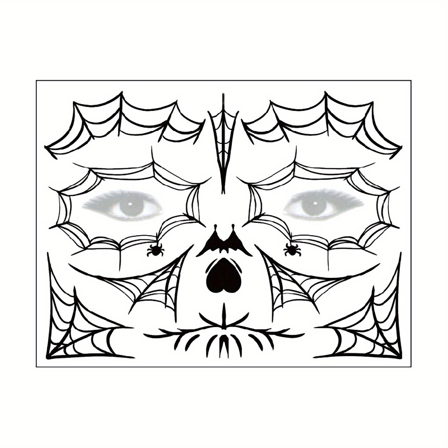 Spider Web Temporary Tattoo Stickers for Halloween Party