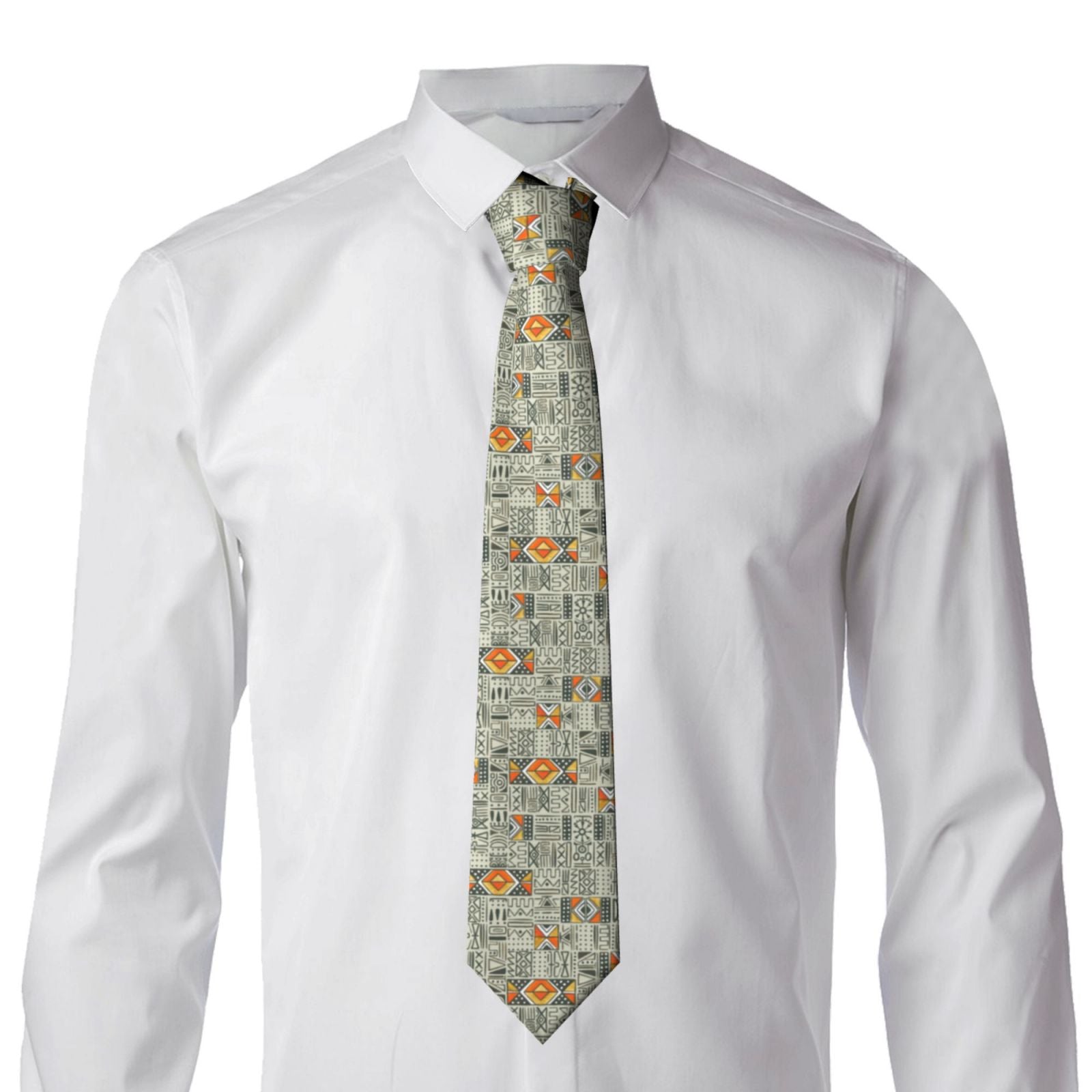 Men's Plaid Silk Tie Wedding Business Formal Necktie