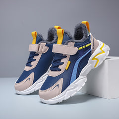Boys Fleece Sneakers Lightweight Anti Slip Shoes