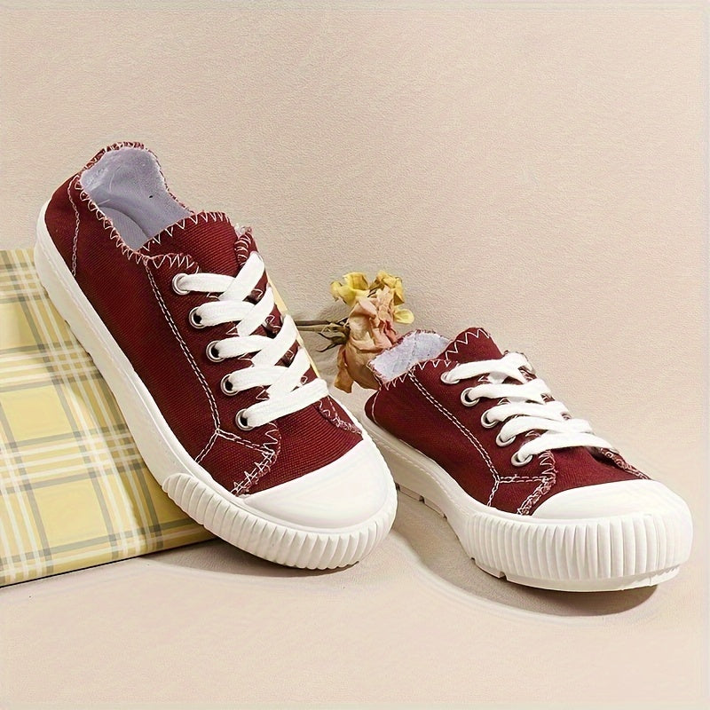 Women's Round Toe Flat Skate Shoes
