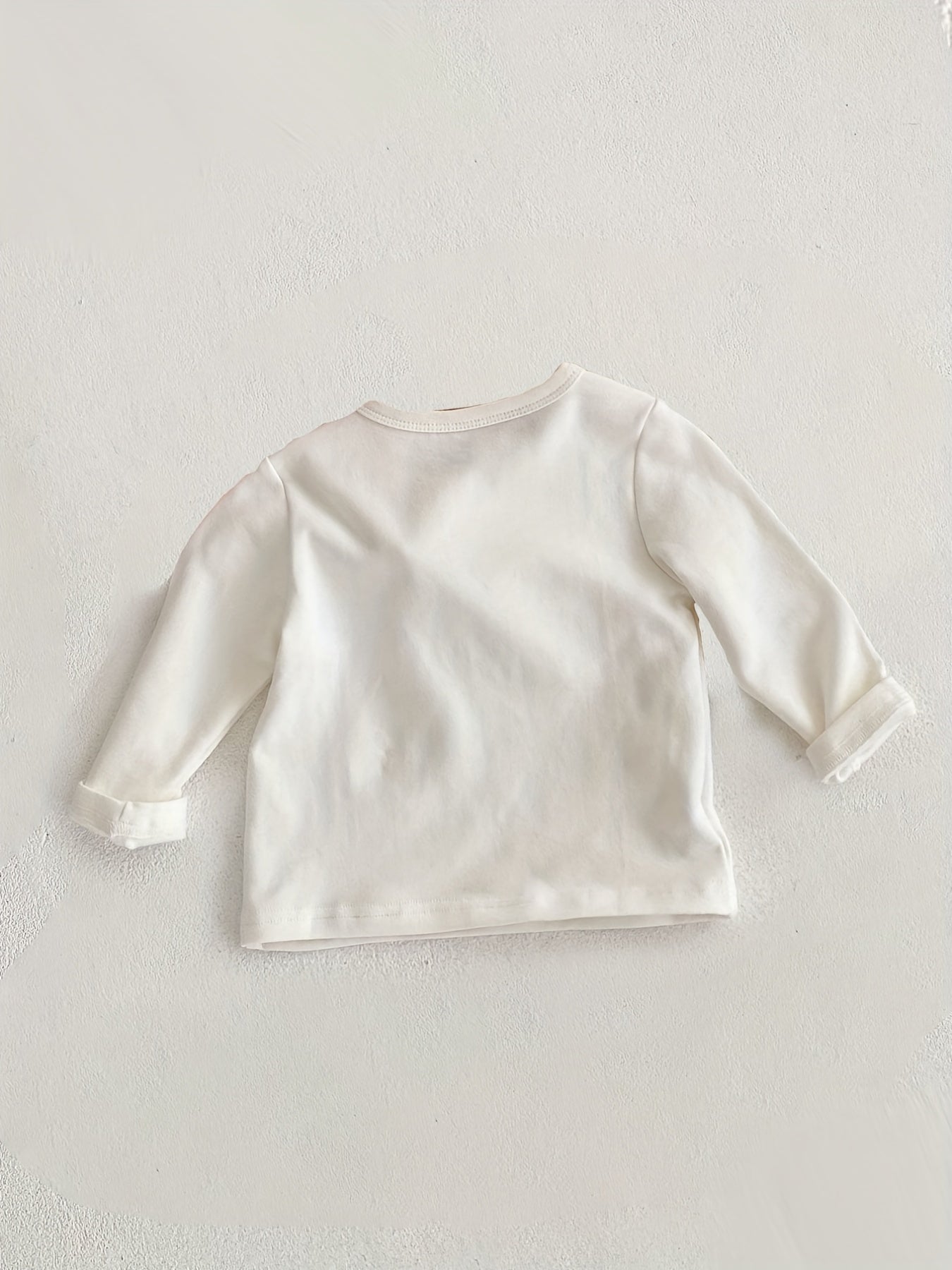 Autumn Baby Happy Year Bunny Print T-shirt Pullover Top