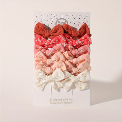 12pcs Baby Girls Floral Bow Hair Clips Princess Hair Accessories